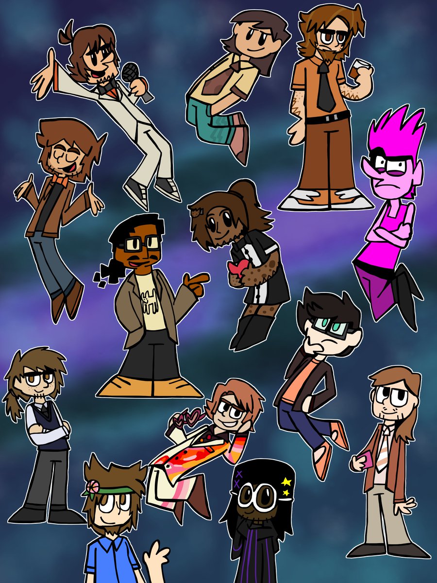 SkyKidShyKid's tweet photo. Attack #33
Characters: Various Cookie Masterson interpretations
For: A LOT OF PEOPLE (see below!)
#ArtFight2024 #ArtFight #TeamStardust https://t.co/jt70f57ep3