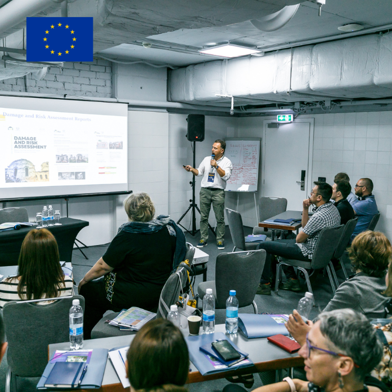 europe_creative's tweet photo. 🇺🇦 cultural heritage is 🇪🇺 cultural heritage.

We're funding ICCROM to train Ukraine’s first team of cultural “first aiders” in Heritage First Aid and Recovery Planning.

On Monday, the training continued with the in-person session and it was a success!