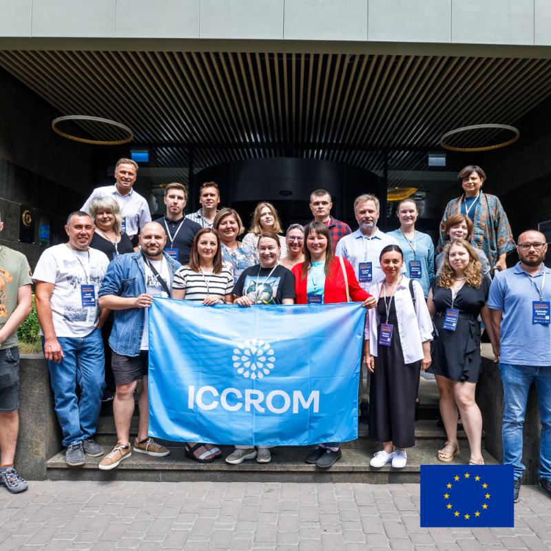 europe_creative's tweet photo. 🇺🇦 cultural heritage is 🇪🇺 cultural heritage.

We're funding ICCROM to train Ukraine’s first team of cultural “first aiders” in Heritage First Aid and Recovery Planning.

On Monday, the training continued with the in-person session and it was a success!
