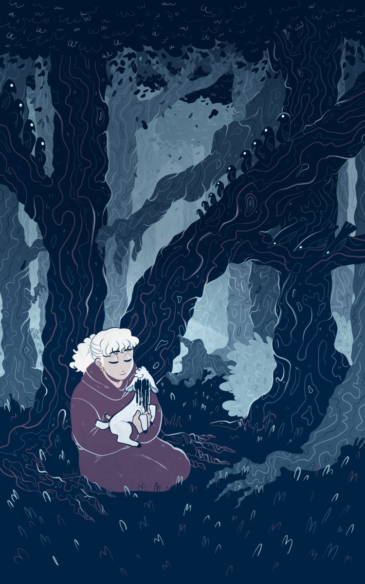 licensedf00l's tweet image. hey hey #portfolioday i'm fool!! i like jesters, moody dnd scenes, and anything that gives me an excuse to draw winding twisty wood grain and trees