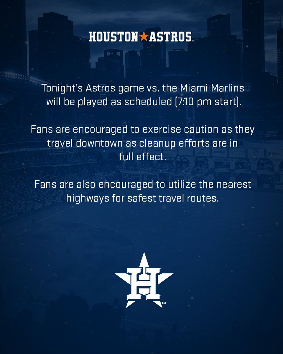 astros's tweet image. Updates on tonight's game vs Miami.