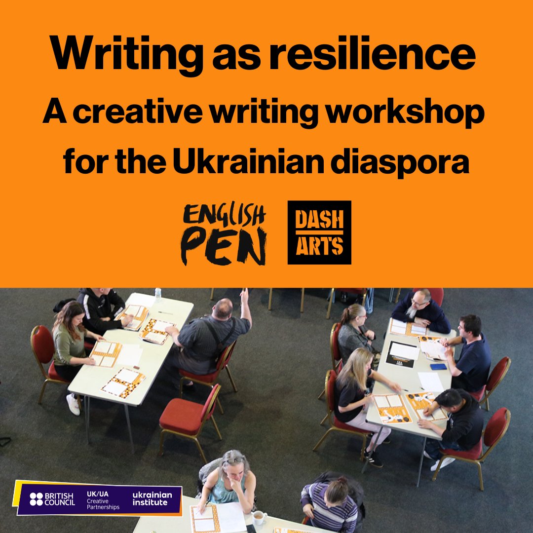 Join us @englishpen_ and Ukrainian journalist and writer @aromandash for a creative writing workshop which will introduce participants to writing creative non-fiction, using simple and effective tools, inspired by their own stories.

Book your FREE place: eventbrite.co.uk/e/writing-as-r…