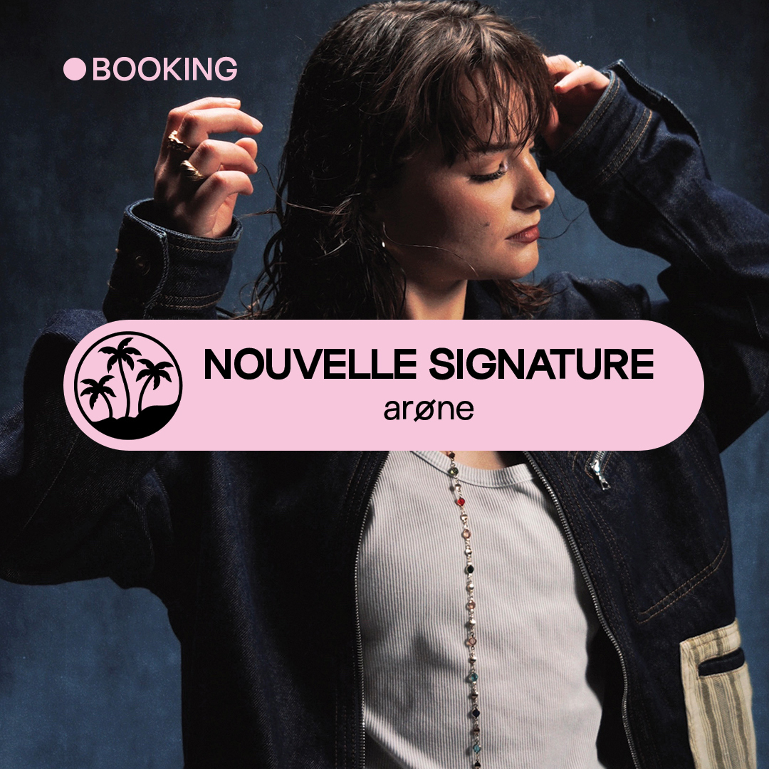 [𝗡𝗢𝗨𝗩𝗘𝗟𝗟𝗘 𝗦𝗜𝗚𝗡𝗔𝗧𝗨𝗥𝗘 𝗧𝗢𝗨𝗥] Nous sommes extrêmement fiers d’annoncer l'arrivée de arøne au sein du roster live d’Allo Floride et une première date à <a href="/lamaroquinerie/">La Maroquinerie</a> le 30 janvier 2025 🌴
