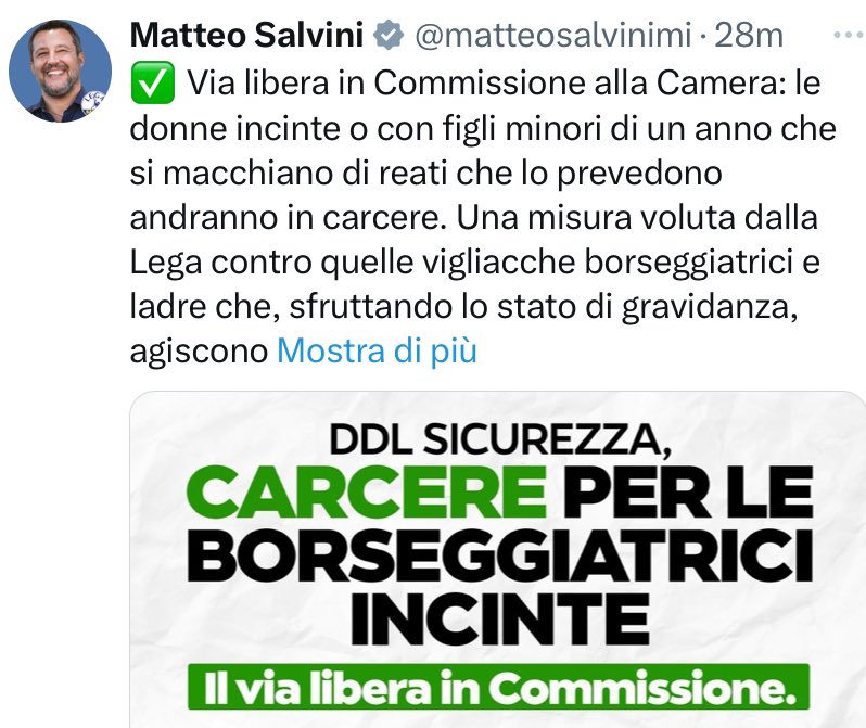Michela Di Biase (@micheladibiase1) on Twitter photo Il problema ministro <a href="/matteosalvinimi/">Matteo Salvini</a> è che andranno in carcere anche i bambini. Ora io ho un’idea piuttosto chiara di chi sia il vigliacco e di chi continua ad incitare odio senza mai assumersi una responsabilità <a href="/Deputatipd/">Deputati PD</a> Il problema ministro <a href="/matteosalvinimi/">Matteo Salvini</a> è che andranno in carcere anche i bambini. Ora io ho un’idea piuttosto chiara di chi sia il vigliacco e di chi continua ad incitare odio senza mai assumersi una responsabilità <a href="/Deputatipd/">Deputati PD</a>