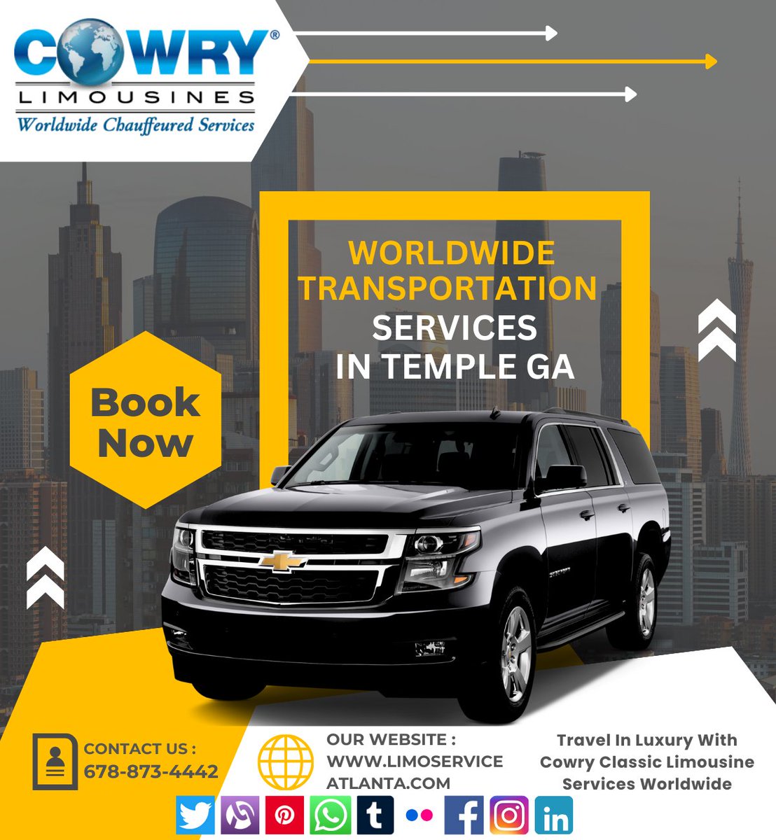 Cowry_Limousine's tweet image. Worldwide Transportation Services in Temple GA: Temple Worldwide Transportation Services offers luxurious limo service and spacious Sprinter van and coach options for all your travel needs.🌎  Limoserviceatlanta.com
#TransportServices
#LimoService
#TempleGA
#WorldwideTransport