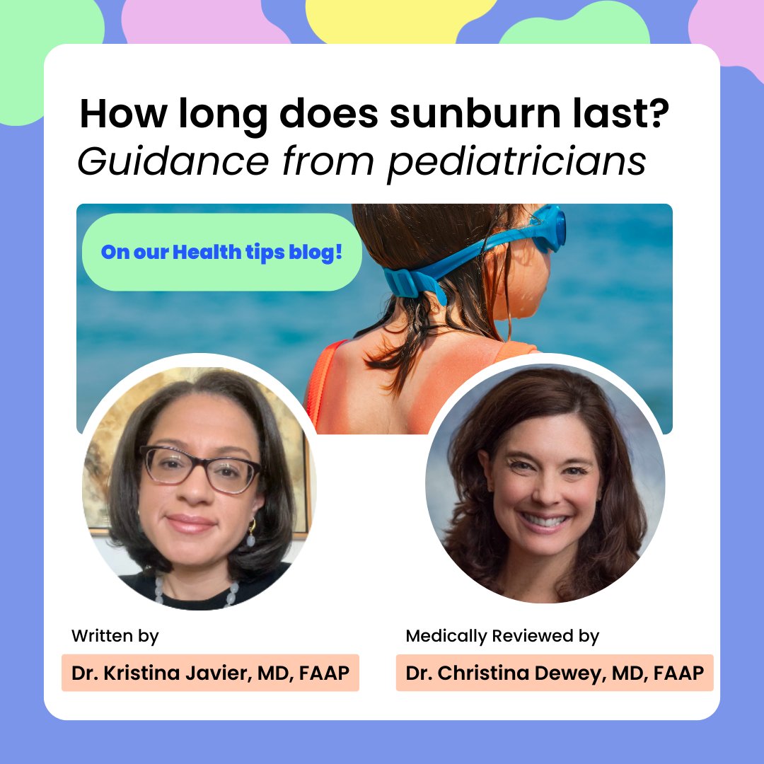 As warm weather comes and the days get longer, your little ones may play outside more often. 
Dr. Kristina Javier and Dr. Christina Dewey of Blueberry Pediatrics share everything parents need to know about sunburn!

#sunburn #sunsafety #sunburncare #spf