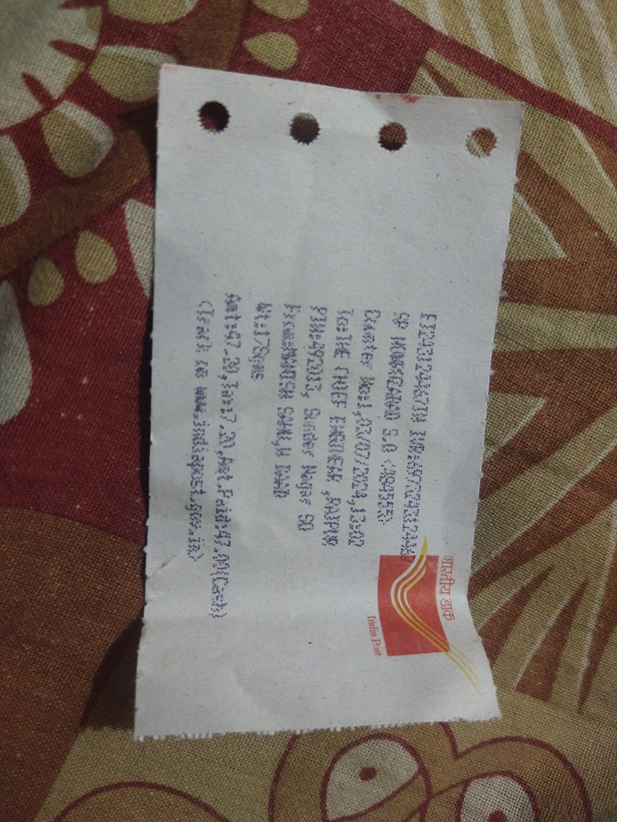 ManishS33361102's tweet photo. @IndiaPostOffice https://t.co/jArI1Y9uKM
