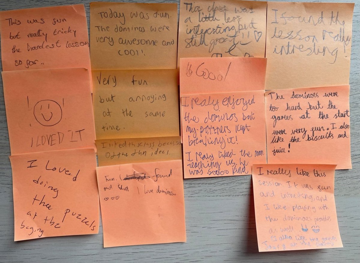Here's some of the great Feedback Rufus last weekend got for his Domino Computing workshop at the Royal Institution of Great Britain. To book this workshop, contact us at info@mathsblast.com