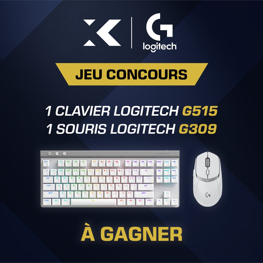 1 semaine que la Saison 1 de XDefiant est sortie ! À l'occasion, on vous fait gagner les tout nouveaux clavier et souris de nos copains <a href="/LogitechGFrance/">Logitech G France</a> 🤩

Pour tenter de gagner ce lot 🎁 :
✅ Abonne-toi à <a href="/XDefiant_FR/">XDefiant FR</a> et <a href="/LogitechGFrance/">Logitech G France</a>
🔄 RT et like ❤️ ce post

TAS le 16/07