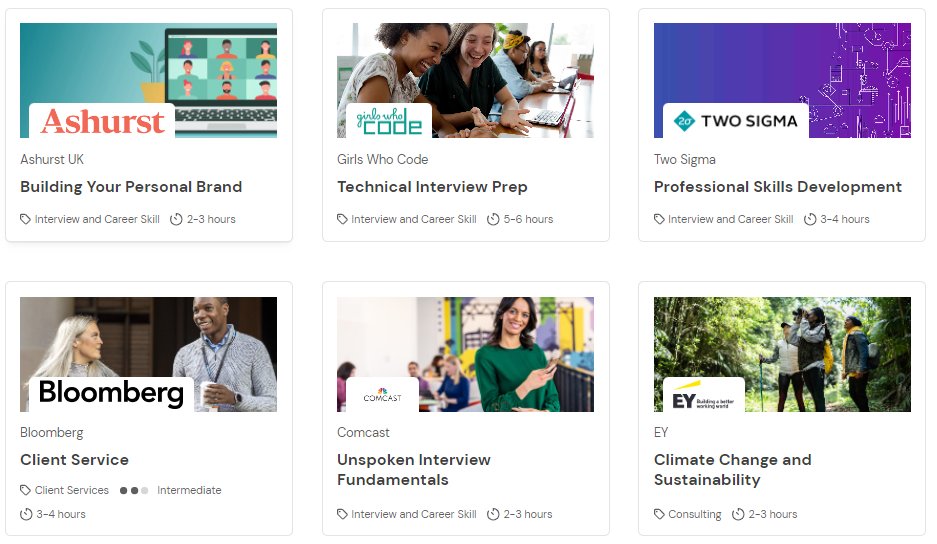 WCC_Careers's tweet image. Exploring careers? Looking for a bit of help with career fundamentals including interview prep, personal branding, and more? Check out Forage virtual work experience: 
ow.ly/mb4R50RIci1
#VirtualExperience #CareerDevelopment #Careers #Explore #Community 
@washtenawcc @Forage