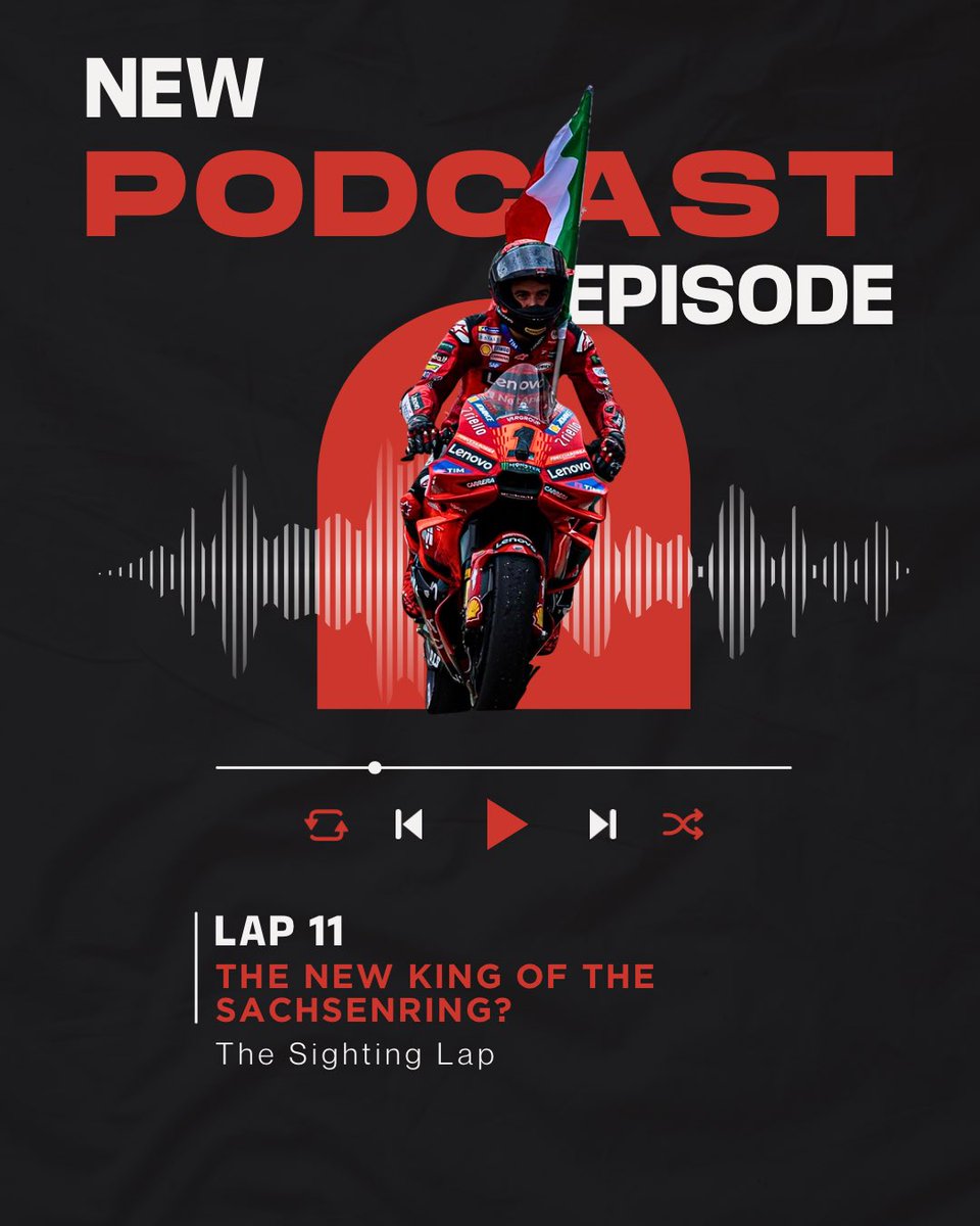 thesightinglap's tweet photo. •NEW PODCAST EPISODE OUT NOW•

Join Lauryn and Harvey as they talk through all the action that went down at the Sachsenring!🎙️🇩🇪

Listen here🎧:

https://t.co/Wwltg5wdcG

#TheSightingLap #GermanGP #MotoGP #Moto2 #Moto3 https://t.co/Artp9Ow4GR