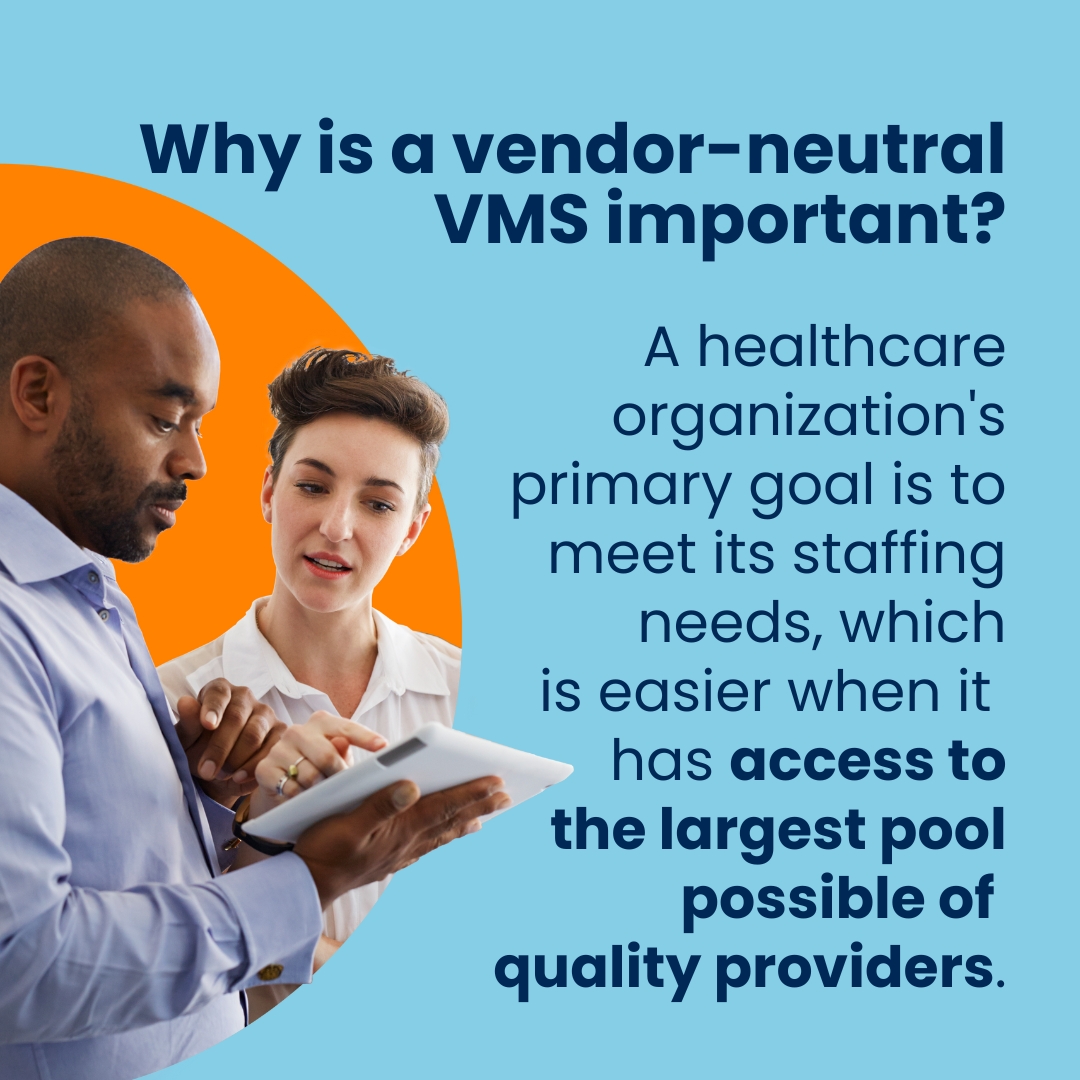 Locumsmart's tweet photo. Why should you care about a vendor-neutral VMS? 🤔 With more vendors in one place, get the providers you need at your healthcare organization.

Request a demo to see vendor-neutrality in action: https://t.co/QcKki91V4x

#vendormanagement #healthcarestaffing #locumtenens https://t.co/fxRDZiPfmz