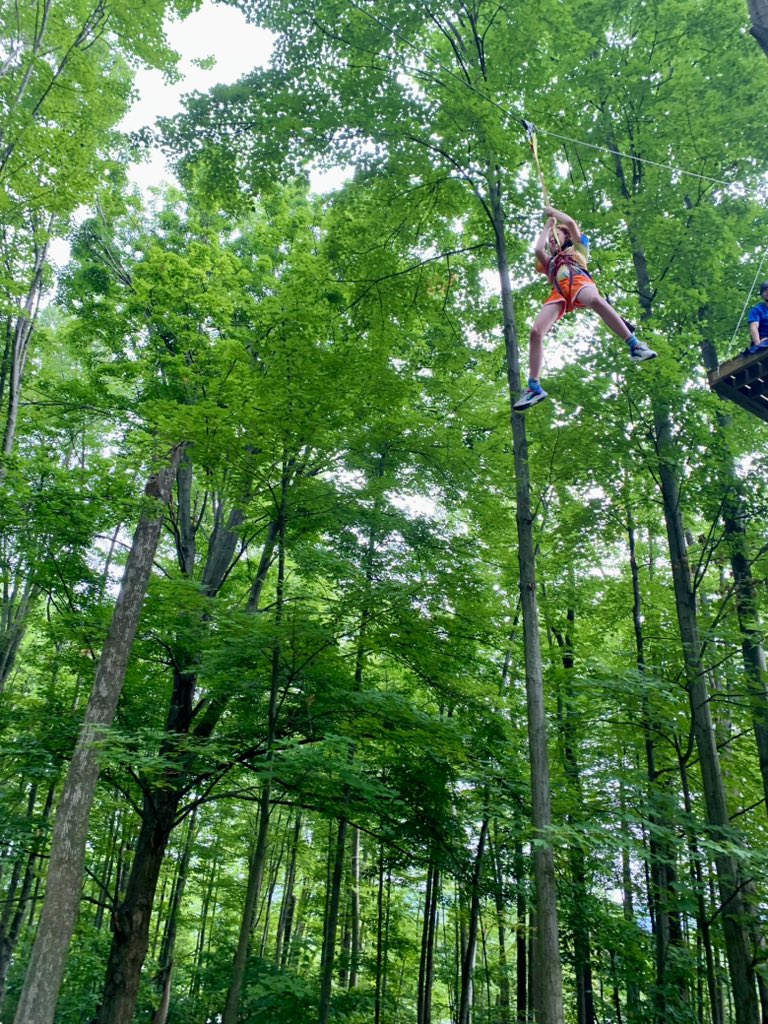 MrMarchewkaBHS's tweet photo. Go Green Day 2 - Zip line and Ropes Course. #BPatriotProud #BHSFaculty @BinghamtonCSD @Kevin_Richman @MiriamSPurdy @ScallanJT @dawnecadams @DrToniaThompson @bcsdhr @smcgovern89 https://t.co/3oBVnUoKyo