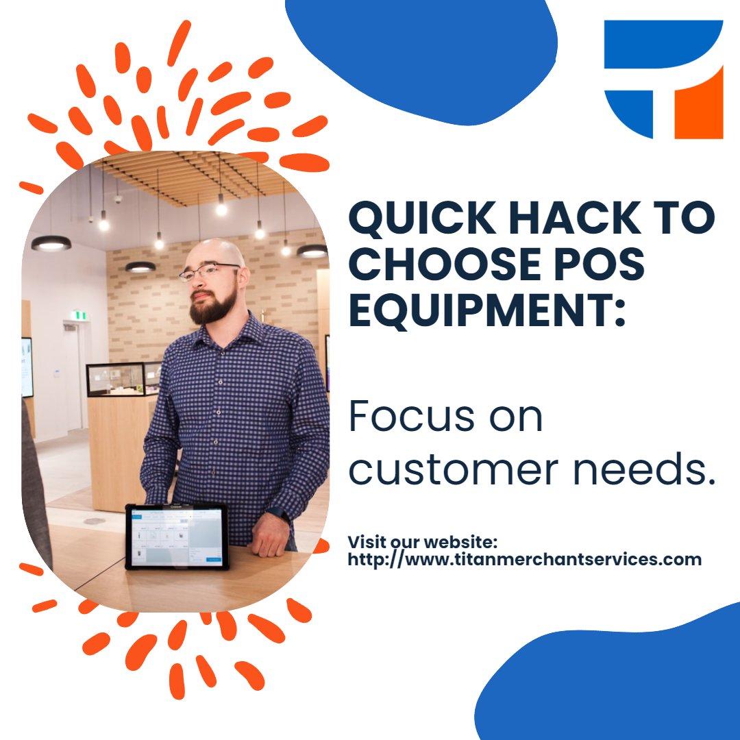 TitanMerchant's tweet photo. Understanding your customers' needs is key to selecting the right POS equipment. 🛍️

Why? Because a system tailored to your business can enhance customer experience and streamline operations.💡

Works every time.

Visit our website: https://t.co/qK9ckPakYV
#CustomerFirst #Titan https://t.co/bRiGzkZrmE