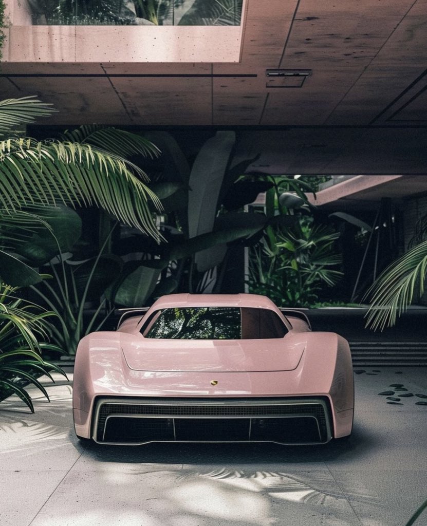 Pastel Pink Porsche