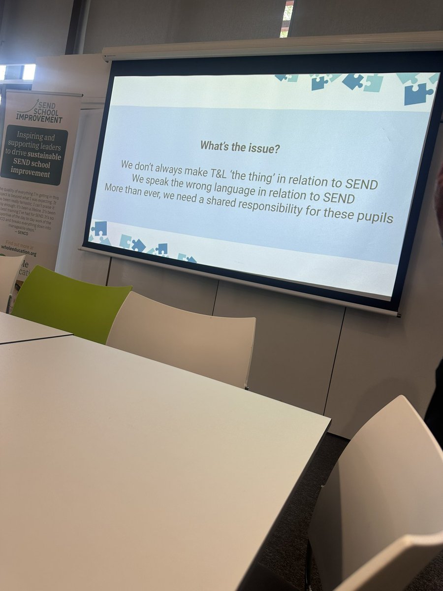 StaceyMcDe6's tweet photo. What a great day @WholeEducation SEND conference! Some amazing speakers and sessions.
Thank you @simontanner_SEN for ensuring we always get the best SEND development and training opportunities! #EACT https://t.co/vQeXoR5lrG