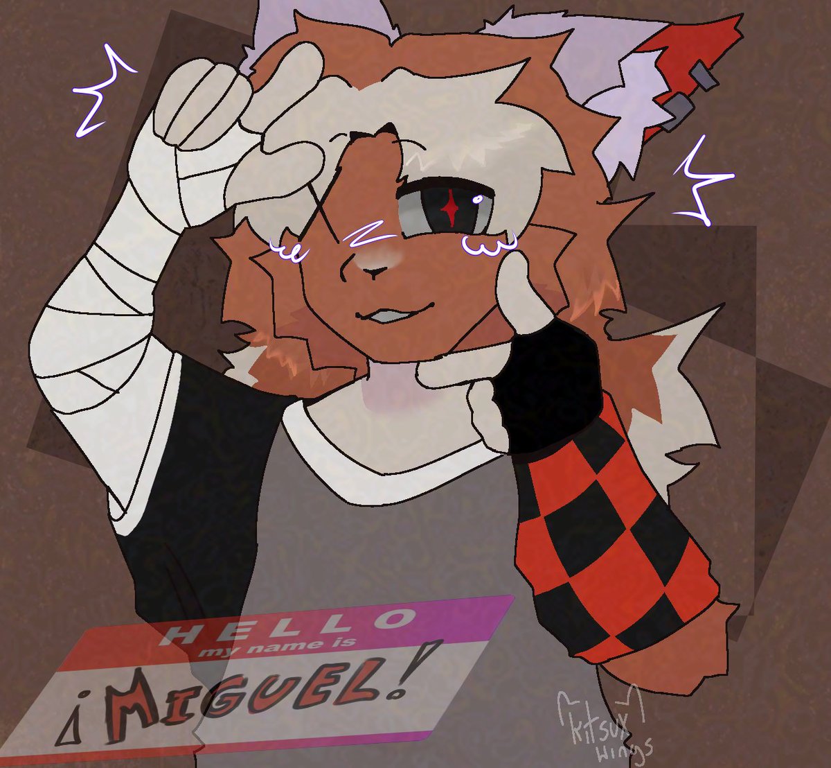 Siniyst4r's tweet photo. friendly fire attack at @sahrexs at artfight https://t.co/2sTARgDc7s