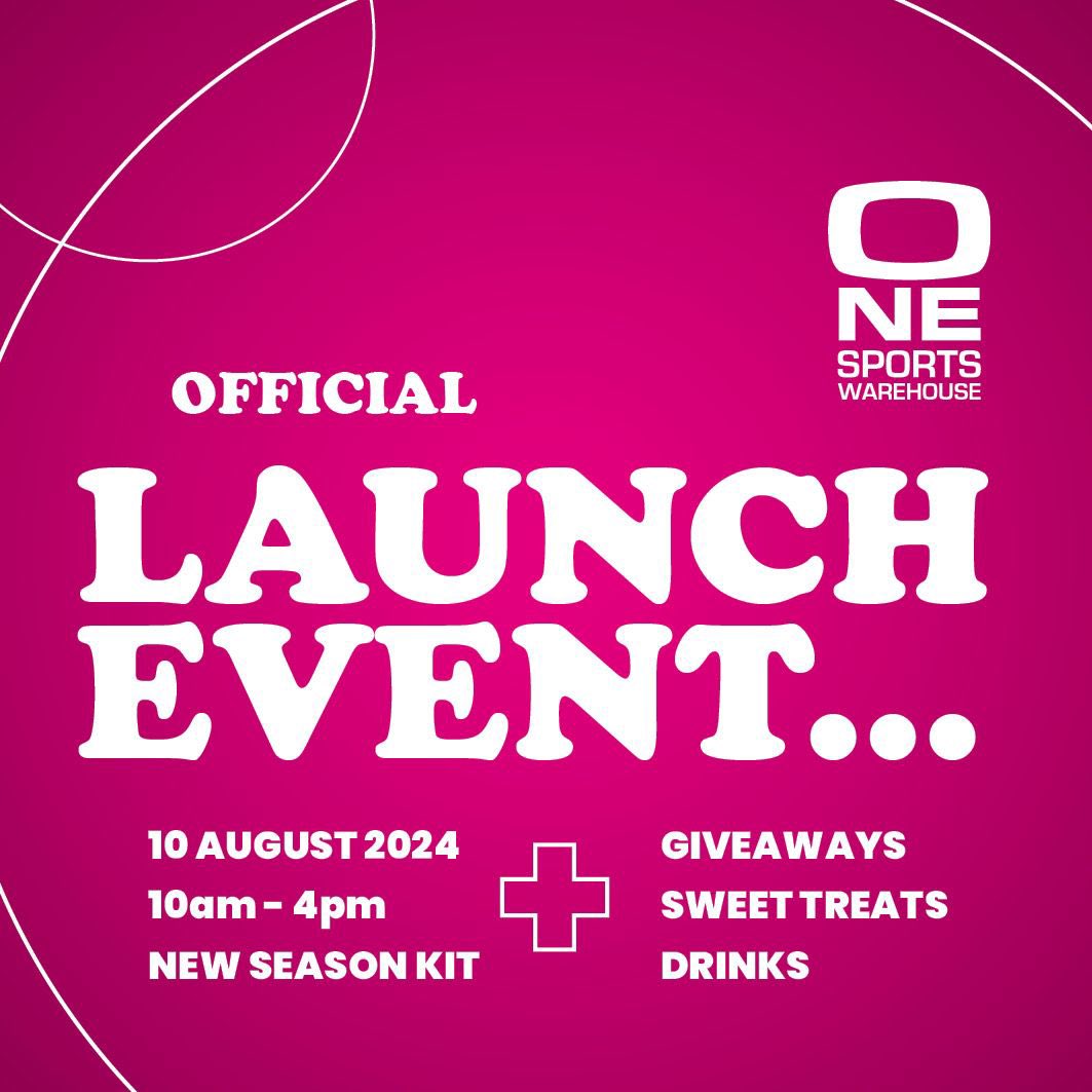 🚨LAUNCH EVENT!🚨

We are delighted to announce the date for our Official 2025 Launch Event - 10th August 🥳

New season kit, giveaways, sweet treats and drinks — pop down to the shop between 10am and 4pm 😍🏑🍬

Get it in your calendar - we can’t wait to see you! 🙌

#hockey