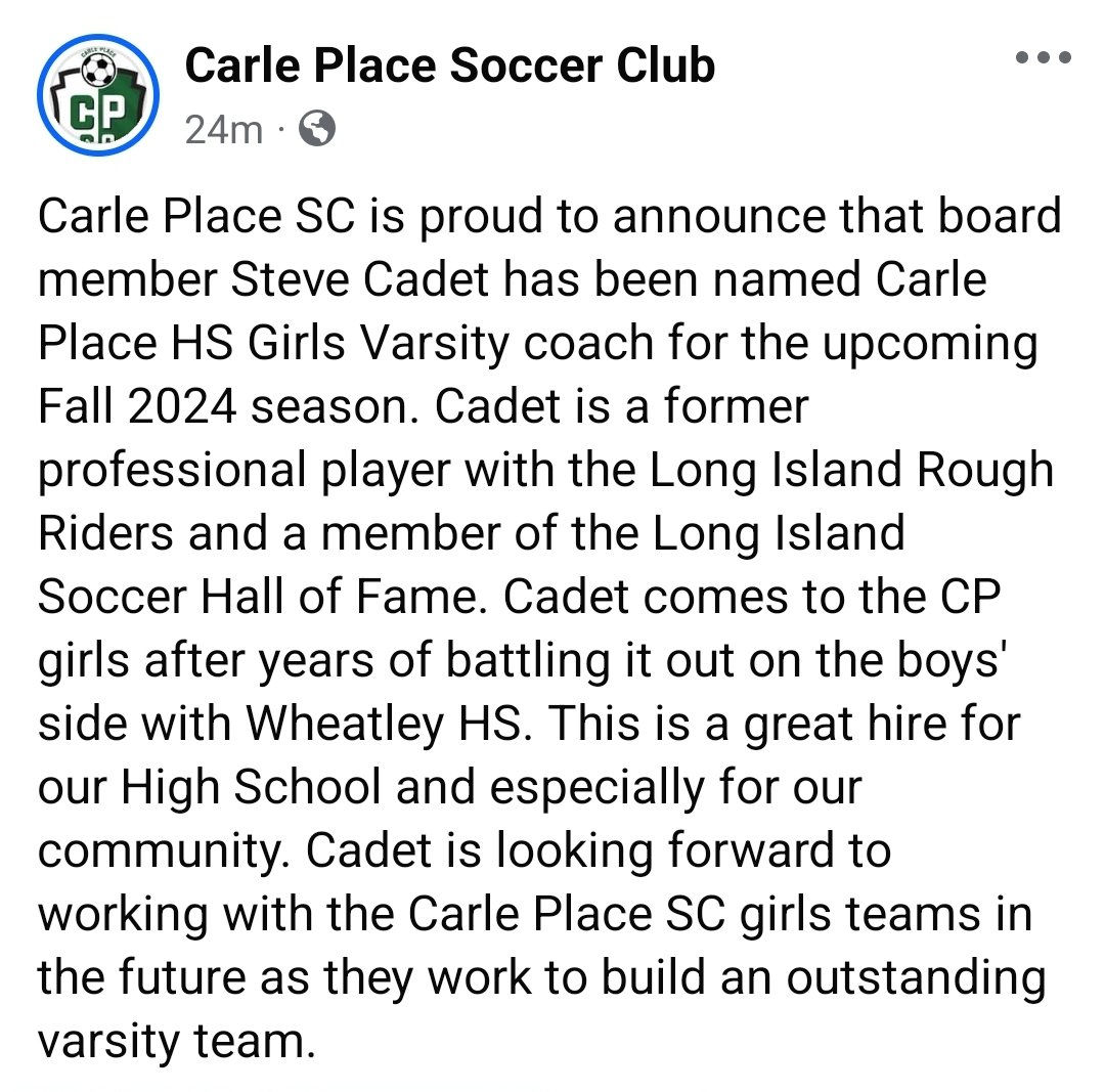 Carle Place Soccer tweet media