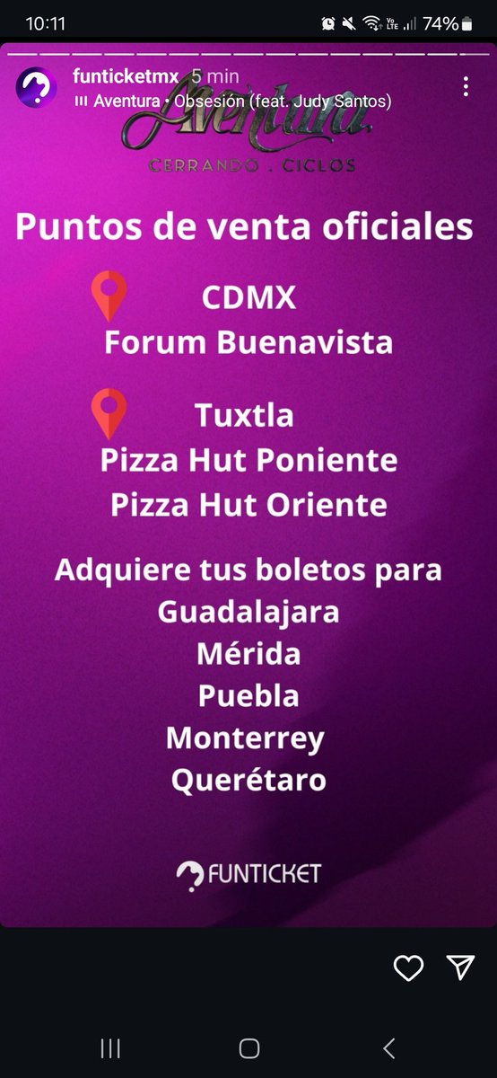 Flacavaladez's tweet photo. @Funticketmx @Aventura Que significa esto? En FORUM BUENAVISTA vamos a comprar boletos para cdmx o para otros estados? https://t.co/6bxxXtXBoE