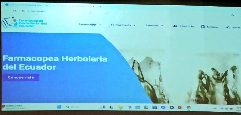 cibe_espol's tweet photo. 🌱💡 El CIBE marca un hito al formar parte de la primera Farmacopea Herbolaria del Ecuador, una plataforma que reúne estudios científicos y saberes ancestrales sobre plantas medicinales. Presentada por nuestra investigadora Susana Llivisaca.
#HerbolariaEcuador #Innovación https://t.co/xVH12sGYxG