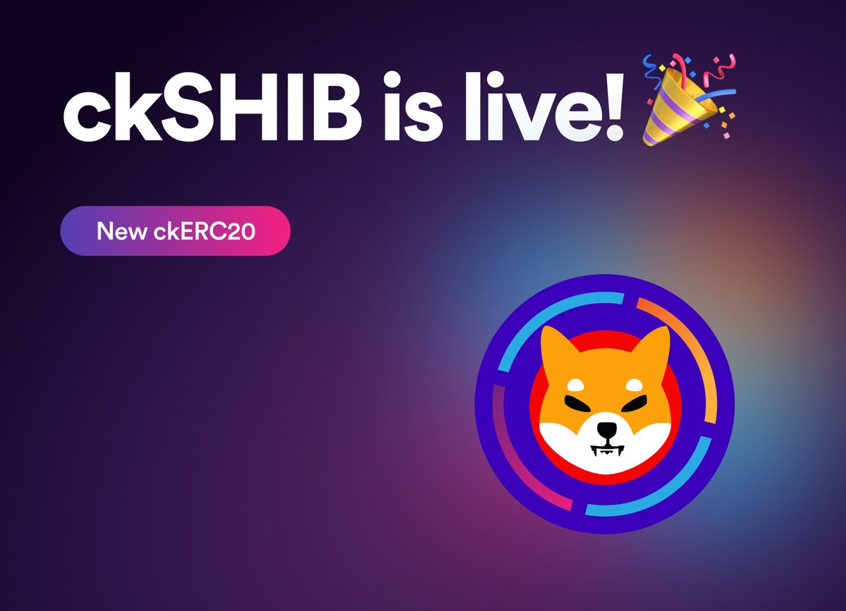 DFINITYDev's tweet photo. ckSHIB, the digital twin of #SHIB, is now available on #ICP!
Make sure to integrate or test #ckSHIB out (for example, via @ICPSwap). https://t.co/0TvTw1hplS