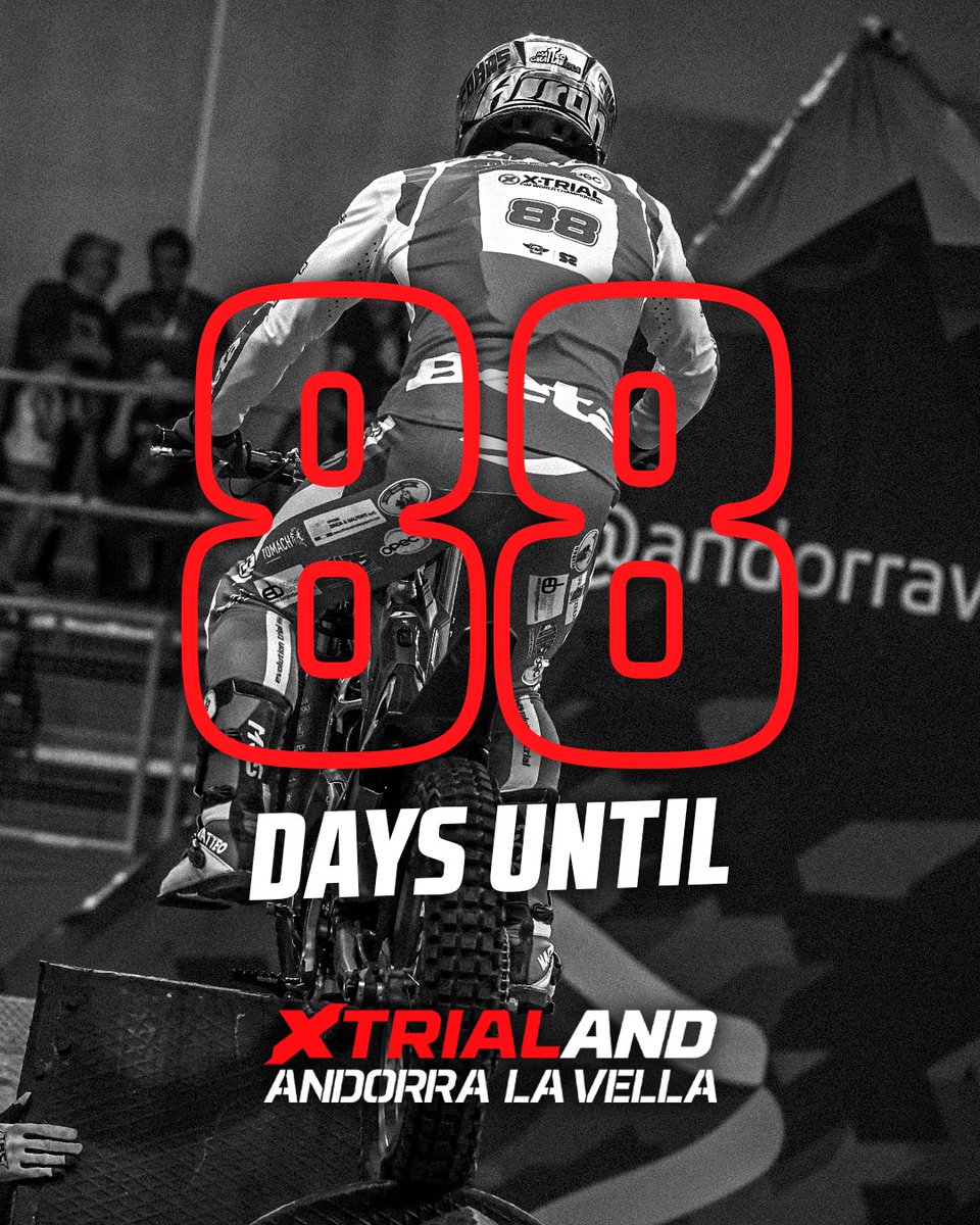 Queden 8️⃣8️⃣ dies per l’#XTrialAND! 🔥🙌

🎟️ sporticket.es 

#XTrial #XTrialAndorra #EnjoyXTrial