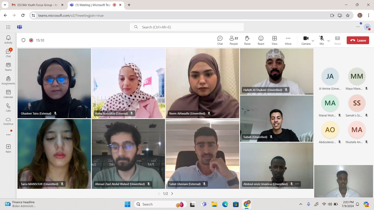 libanpv's tweet photo. Honored to join @UNESCWA's focus group on "Investing in the Future: Human Capital in Just Energy Transition". Discussed challenges in sustainable energy education, youth employment in energy, and the role of tech &amp; AI. Excited to shape a resilient energy future! 🌱💡 #YouthVoices https://t.co/sZKecrhjha