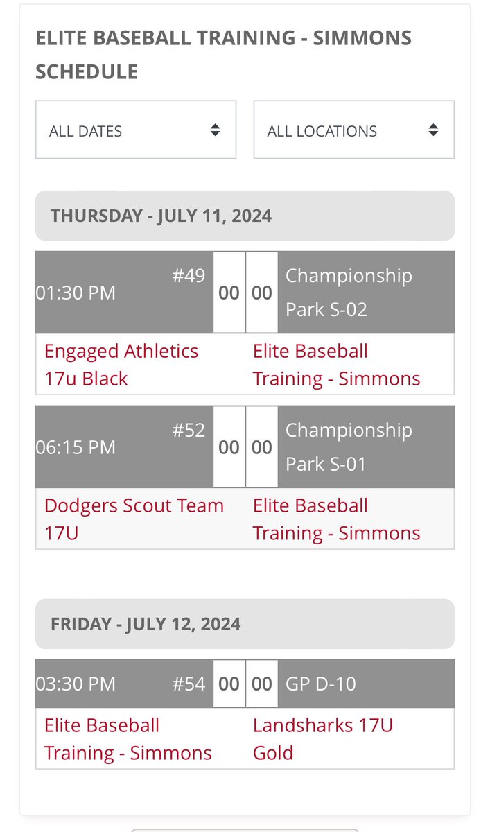 elite25simmons's tweet photo. Looking forward to the ABC Invite this weekend. Here is our schedule https://t.co/3vEOOOEm1W