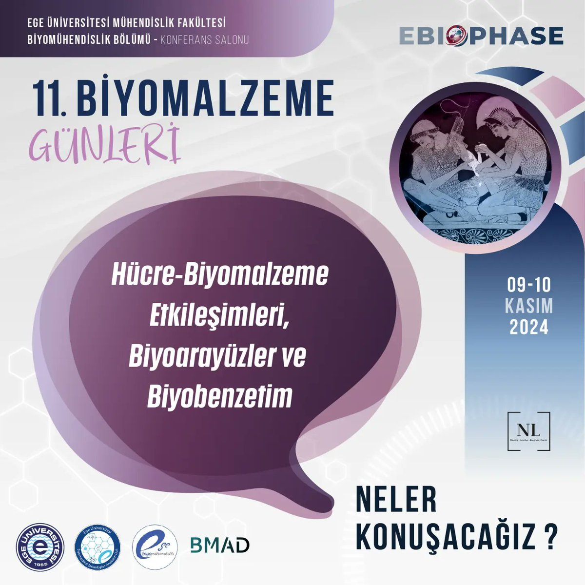 biyomalzemegunu's tweet photo. 11. Biyomalzeme Günleri'nde Neler Konuşacağız? / What Will We Talk About at the 11th Biomaterials Days?
#biomaterials #biyomalzeme #biyomühendislik #bioengineering #STEM #biointerphases #biomimicry https://t.co/r1bStaUDB5