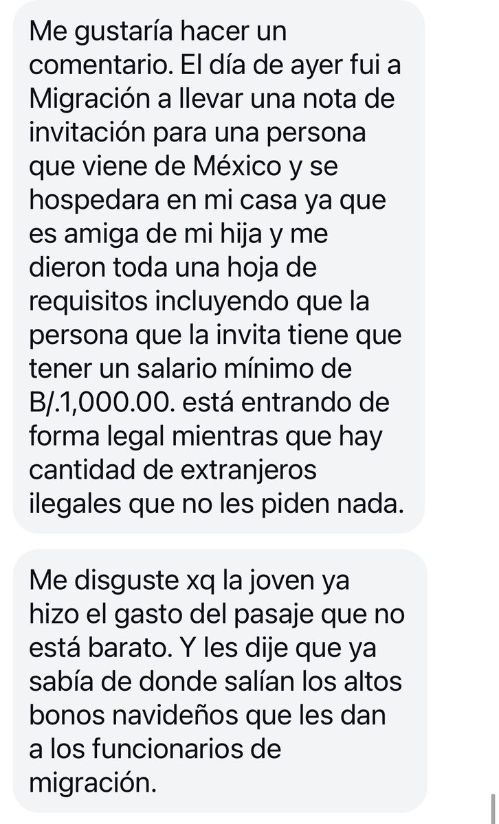 AlvaroAlvaradoC's tweet image. Me llega esta denuncia para las autoridades de @migracionpanama