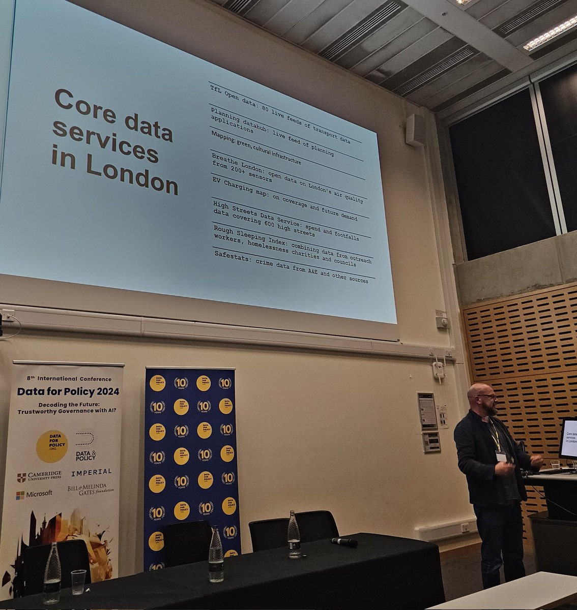 'London is built on data' 
An impressive set of cases of UrbanAI  in London by  <a href="/LDN_CDO/">Chief Digital Officer for London</a> <a href="/imperialcollege/">Imperial College London</a>.  I love the use of genAI to decrease the admin burden of caseworkers working with homeless.
 Thank you <a href="/Data_and_Policy/">Data & Policy</a>  for bringing together scholars and practitioners.