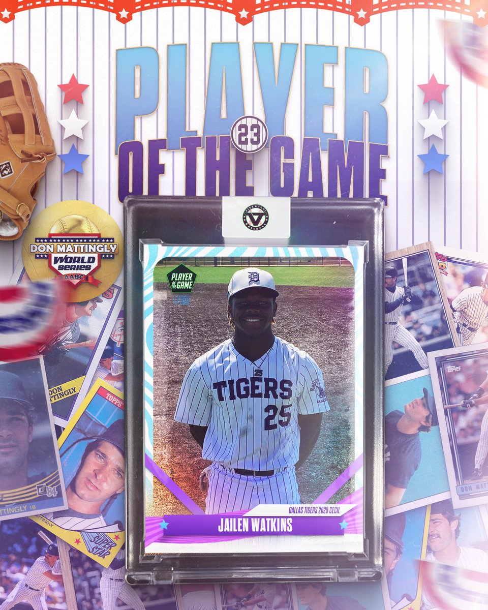 ✭Five Tool Texas✭ (@fivetooltexas) on Twitter photo #MattinglyWS F: <a href="/DTigerBaseball/">Dallas Tigers</a> 2025 Cecil 9, Alpha Power 2025 7,
PoG: <a href="/JailenWatkins/">Jailen</a> 2-4, HR, 2B, RBI, 2R
Notable: <a href="/reese_ogden/">Reese Ogden</a> 2-3, RBI, 3R
<a href="/MasonPate8/">Mason Pate</a> 2-3, 2 RBI #MattinglyWS F: <a href="/DTigerBaseball/">Dallas Tigers</a> 2025 Cecil 9, Alpha Power 2025 7,
PoG: <a href="/JailenWatkins/">Jailen</a> 2-4, HR, 2B, RBI, 2R
Notable: <a href="/reese_ogden/">Reese Ogden</a> 2-3, RBI, 3R
<a href="/MasonPate8/">Mason Pate</a> 2-3, 2 RBI