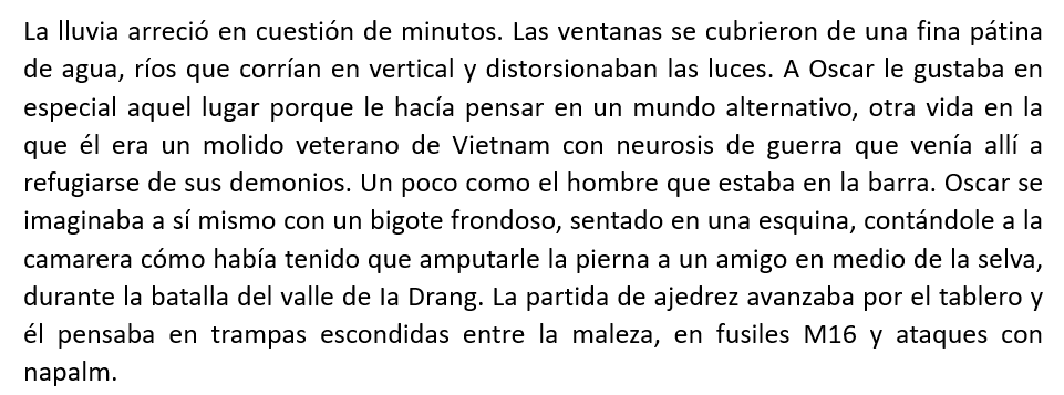 cuando tu coping mechanism es pensar que vienes de la guerra (así tu dolor parece que es menos)