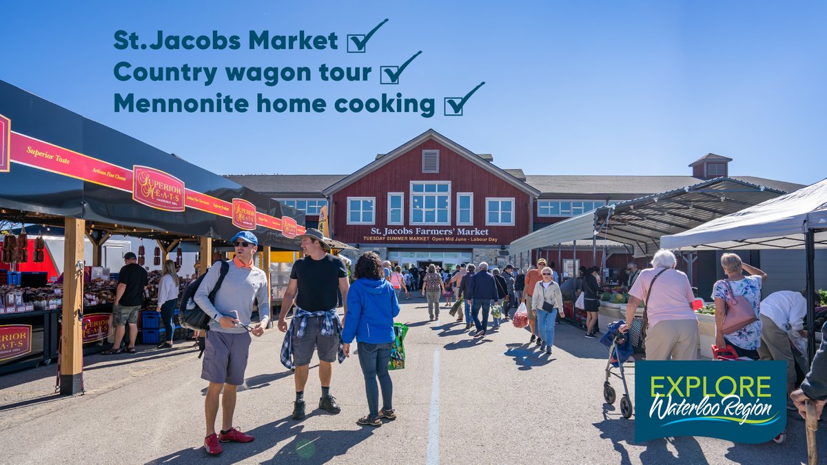 Immerse yourself in Mennonite culture with our overnight package! Dinner, cozy accommodations, <a href="/stjacobsmarket/">St. Jacobs Market</a>, and a guided wagon tour.

Book now! bit.ly/4dYGpue

🌾🍁

#ExploreWR #TravelBackInTime #MennoniteExperience
