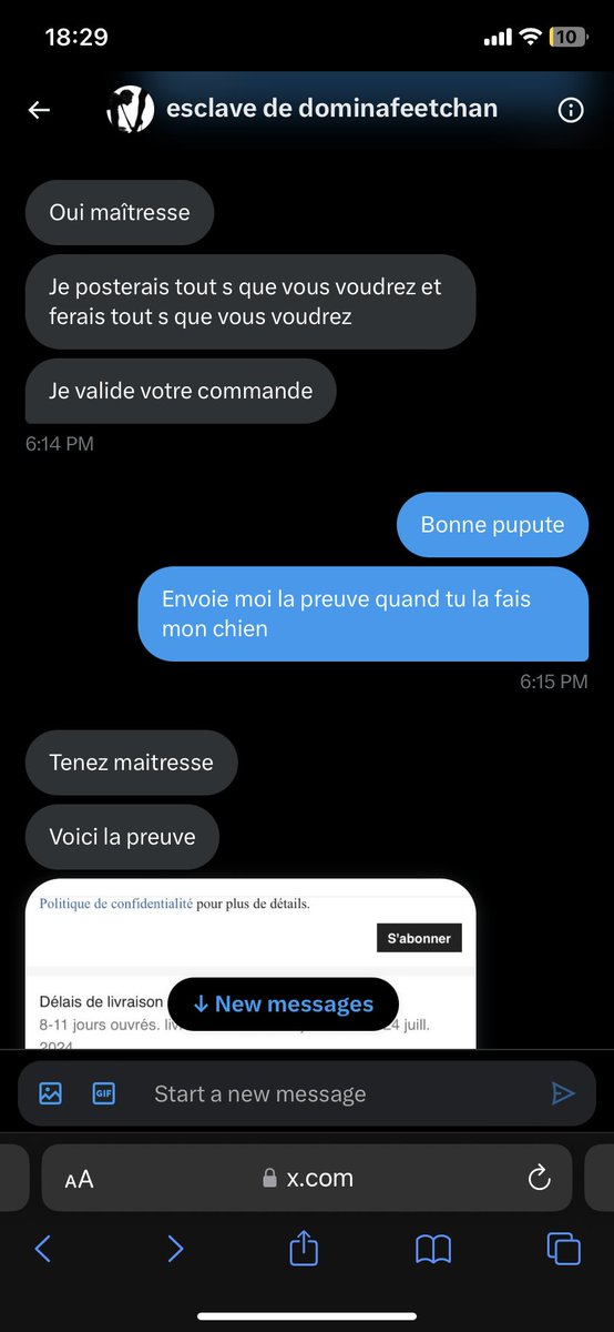 DominaFeetChan's tweet photo. Les soumis prenez exemple svp voilà une bonne chienne prêt à tout pour mes désirs 🥰
 #soumis #feet #femdom #findom #slave https://t.co/OalqWWPcRF