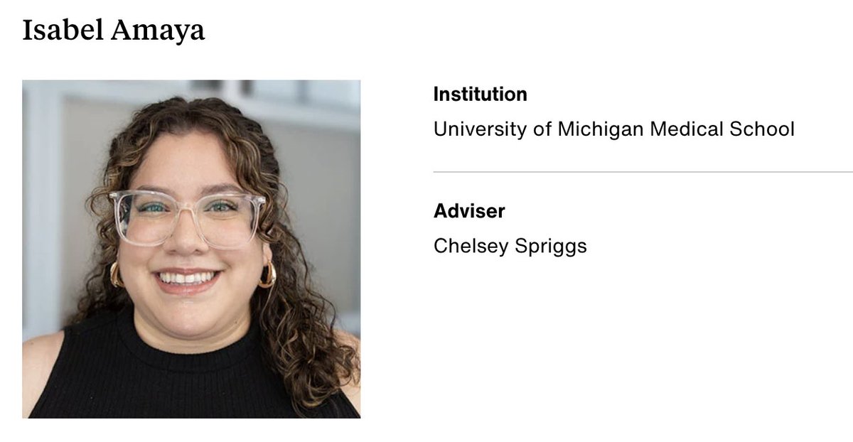 Chelsey Spriggs, Ph.D. (@dr_sprggs) on Twitter photo Congratulations to <a href="/IsaLaCientista/">Isabel Amaya</a> for being named a Gilliam Fellow!! Iām so proud to be a part of your journey ⨠Congratulations to <a href="/IsaLaCientista/">Isabel Amaya</a> for being named a Gilliam Fellow!! Iām so proud to be a part of your journey āØ