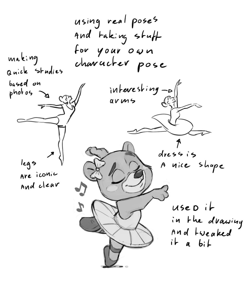 Using reference when drawing characters. Yourself, family, friends, pictures, videos. Its really usefull!
