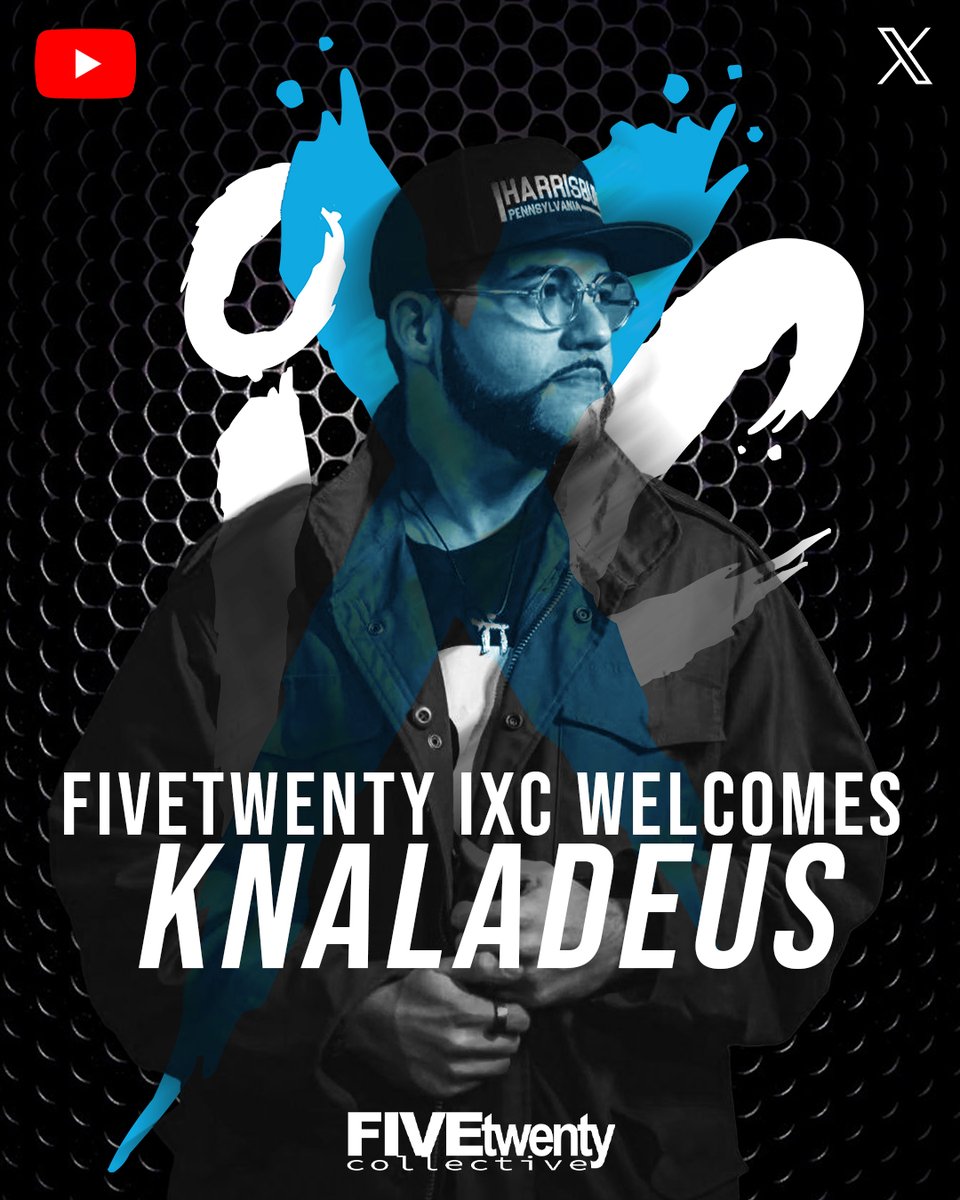 FiveTwenty Collective (@fivetwenty_co) on Twitter photo Over the last handful of episodes, you have seen a new face on FiveTwenty iXc. Well...get used to it!
We are excited to officially welcome @Knaladeus to the #Squad alongside <a href="/EricBoston3/">Eric N. Boston, M.Ed.</a> <a href="/Yieldedman/">KD tha Vessel</a> <a href="/xeroforhire/">Xeroforhire</a> <a href="/BigSwissCHH/">BigSwiss</a> Mondays @ 7pm CST on #YouTube and #X Over the last handful of episodes, you have seen a new face on FiveTwenty iXc. Well...get used to it!
We are excited to officially welcome @Knaladeus to the #Squad alongside <a href="/EricBoston3/">Eric N. Boston, M.Ed.</a> <a href="/Yieldedman/">KD tha Vessel</a> <a href="/xeroforhire/">Xeroforhire</a> <a href="/BigSwissCHH/">BigSwiss</a> Mondays @ 7pm CST on #YouTube and #X