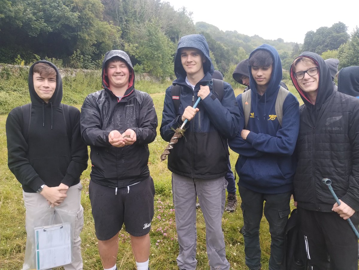 s_mallows's tweet photo. Students continue to get stuck in to their A Level fieldwork despite the lovely conditions in July ☔️ https://t.co/KFqe5kbLPp