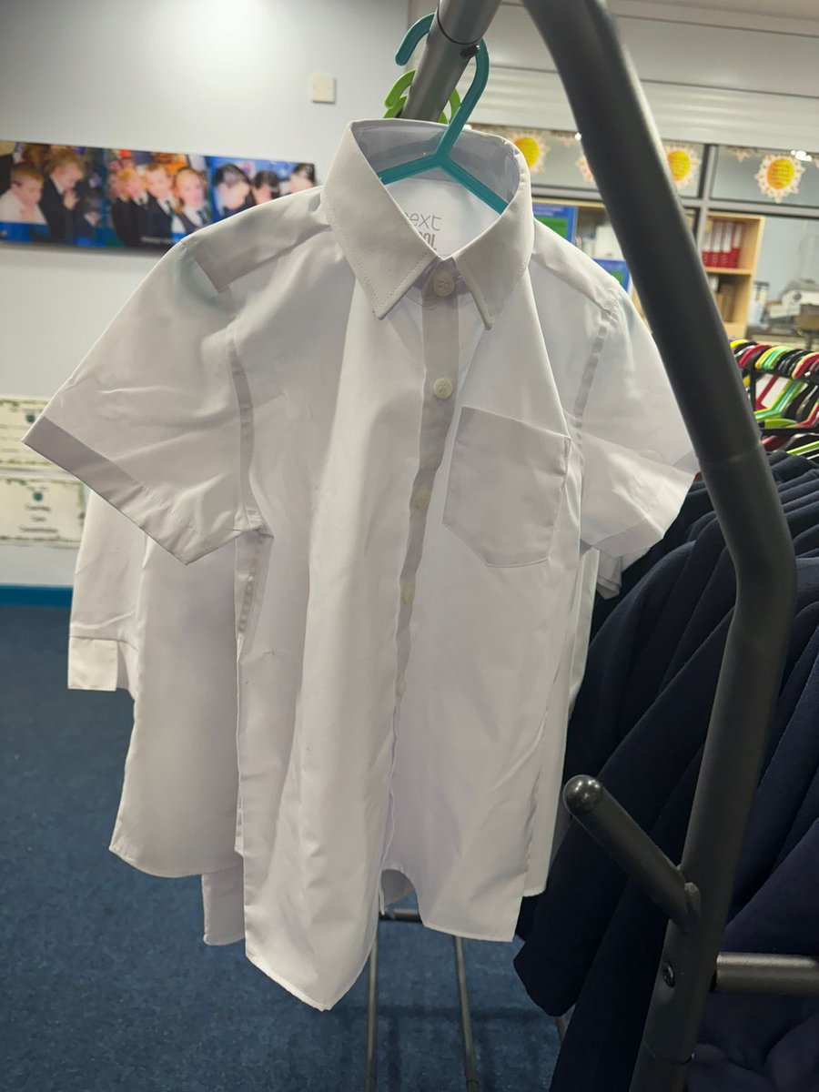 StAnnsRainhill's tweet image. Please feel free to visit our new and pre loved uniform stand in our school office. Help yourself to any of these lovely items including shirts, dresses, hoodies and other uniform. #Sustainability. #NoWaste. 💚💙 @the3saints @NW_LP