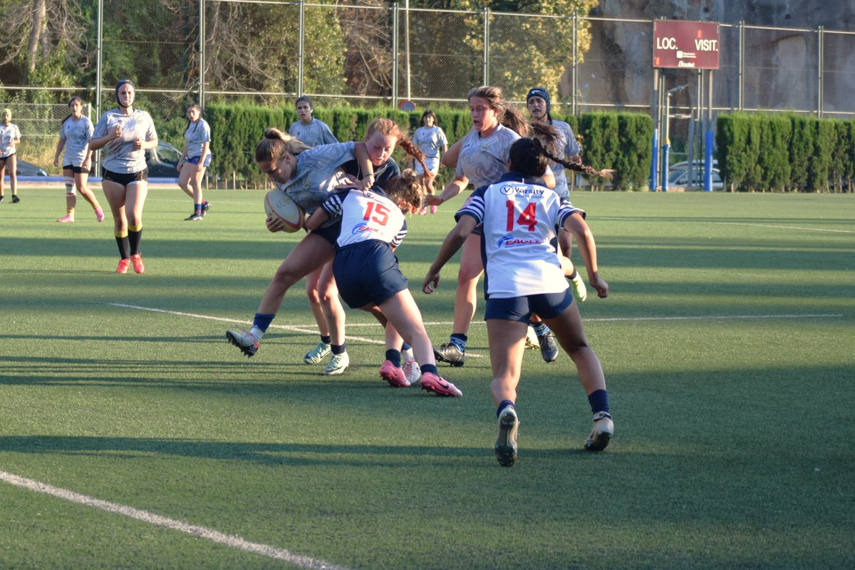 rugby_cat's tweet photo. Divendres Catalunya S19 femenina va jugar un amistós amb les Eagle Impact Rugby Academy 🇺🇸 a la Foixarda 🏟️

Les nord-americanes van guanyar 5 a 29 un partit molt entretingut que serveix per posar punt i final a la temporada amb una experiència internacional 🙌

📸 Thaïs Nonell https://t.co/nlNRzNXYe5