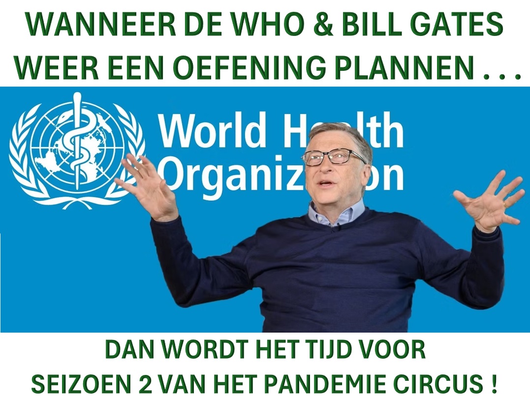 Okt 2019 werd tijdens Event201 een coronapandemie gesimuleerd.
Vervolgens werd er in 2020 een neppandemie gecreëerd d.m.v. de nep PCR-test.

Okt 2024 staat tijdens het International Bird Flu Summit een vogelgrieppandemie op de agenda.
birdflusummit.com
Vervolgens . . . 
👇