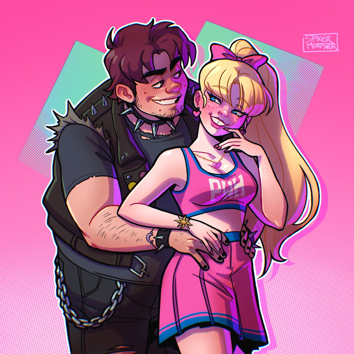 spikermonster's tweet photo. commission for @itsalola07 !! i had so much fun drawing these two, i've been wanting to try my hand at them ever since i first saw them 🥹 THANK YOU AGAIN for commissioning me!!! 🫶 https://t.co/XEWIKv2JhB