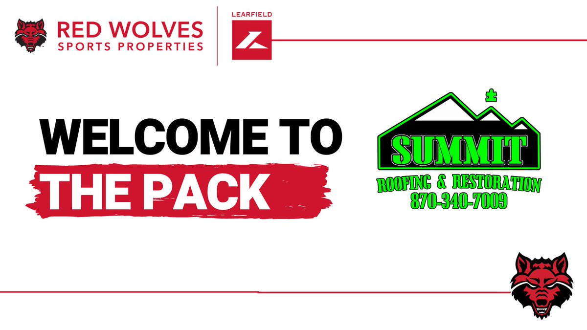 RedWolves_SP's tweet image. Raise the Roof! 🙌 Let&apos;s welcome Summit Roofing and Restoration to the Pack! #WolvesUp