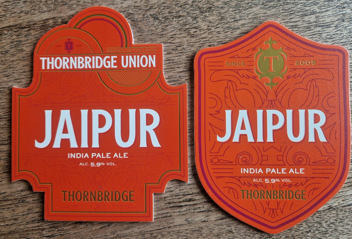 Jaipur v Union Jaipur, Friday 19th July from 5pm. Try Thornbridge Jaipur IPA &amp; Thornbridge Union IPA side by side at The Coopers Arms, Crowborough TN6 1SN. Which is your favourite?