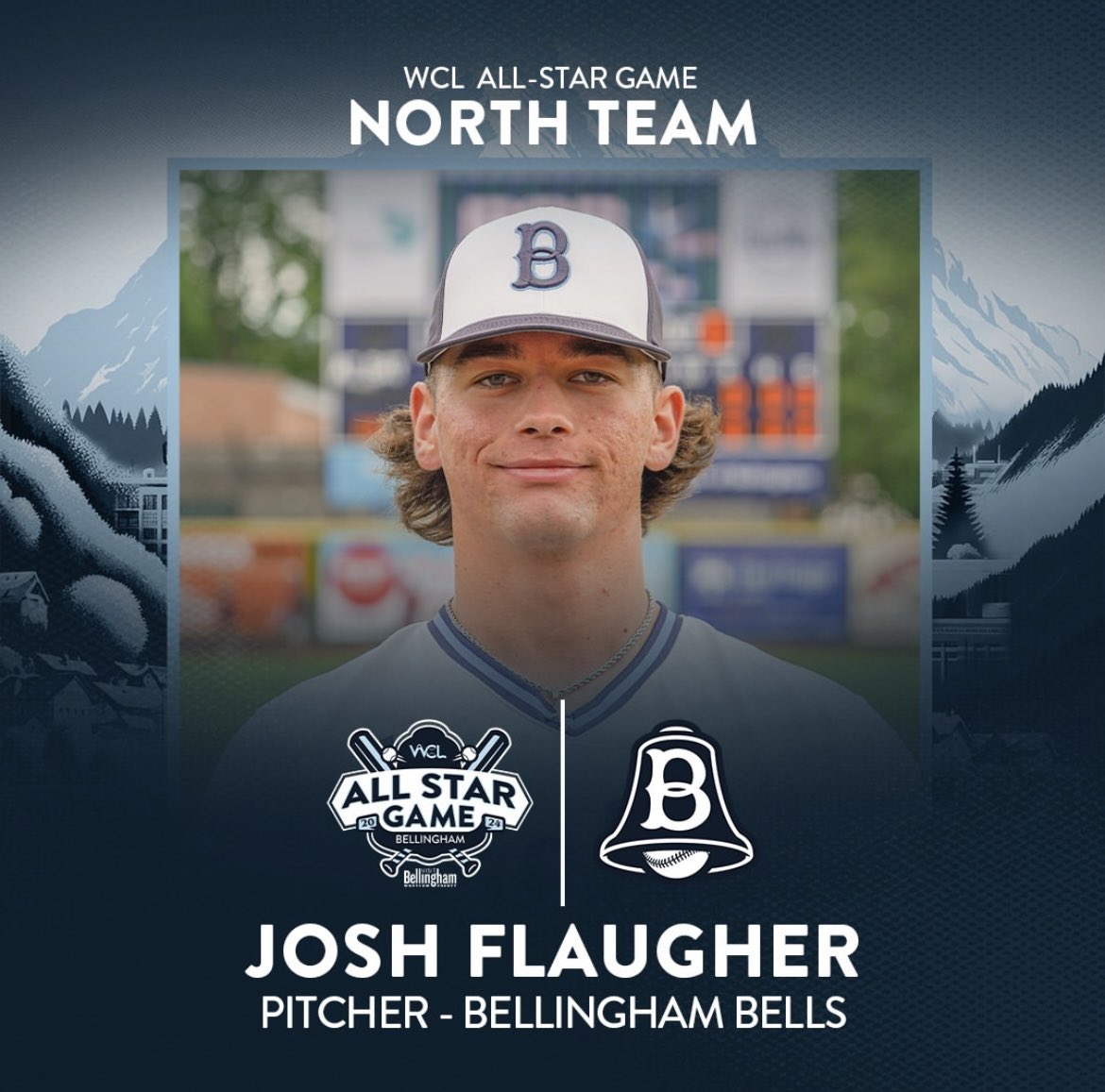 Joshua Flaugher (@joshuaflaugher1) on Twitter photo I’m excited to be blessed with this opportunity to pitch in the <a href="/WCLBaseball/">West Coast League</a> All-Star Game on July 17.
<a href="/PNW_CBR/">PNW College Baseball Report</a> <a href="/bhambells/">Bellingham Bells</a> <a href="/SportsForceBB/">SportsForce Baseball</a> <a href="/PNW_Uncommitted/">PNW Baseball Uncommitted</a> I’m excited to be blessed with this opportunity to pitch in the <a href="/WCLBaseball/">West Coast League</a> All-Star Game on July 17.
<a href="/PNW_CBR/">PNW College Baseball Report</a> <a href="/bhambells/">Bellingham Bells</a> <a href="/SportsForceBB/">SportsForce Baseball</a> <a href="/PNW_Uncommitted/">PNW Baseball Uncommitted</a>