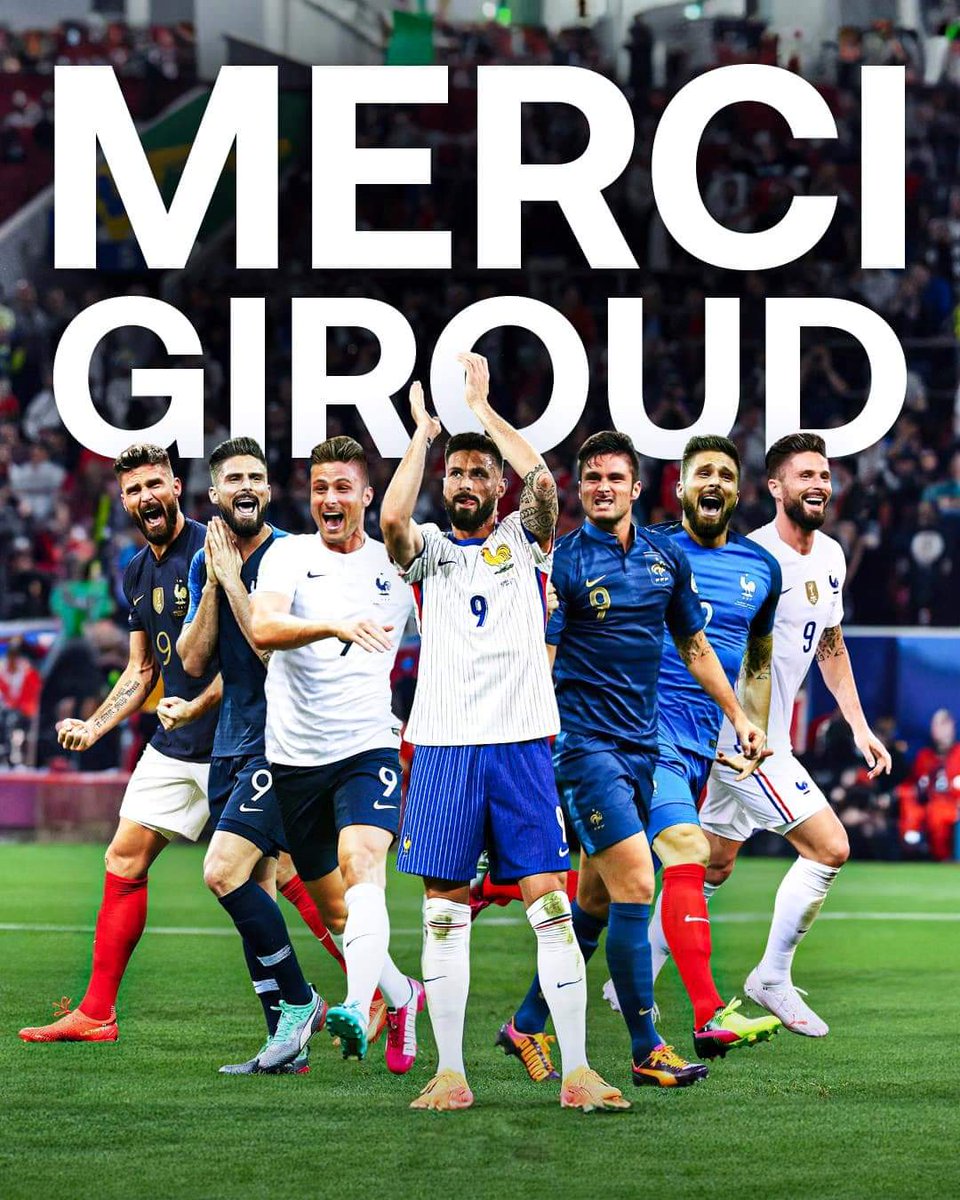 NewsReactLive's tweet photo. 🇫🇷 Merci Olivier Giroud ❤️

🇫🇷 136 sélections 
⚽️ 57 buts 
🏆 Champion du monde 

Légende 👑 #ESPFRA #FRAESP #Euro2024 https://t.co/DIi7vUah3v