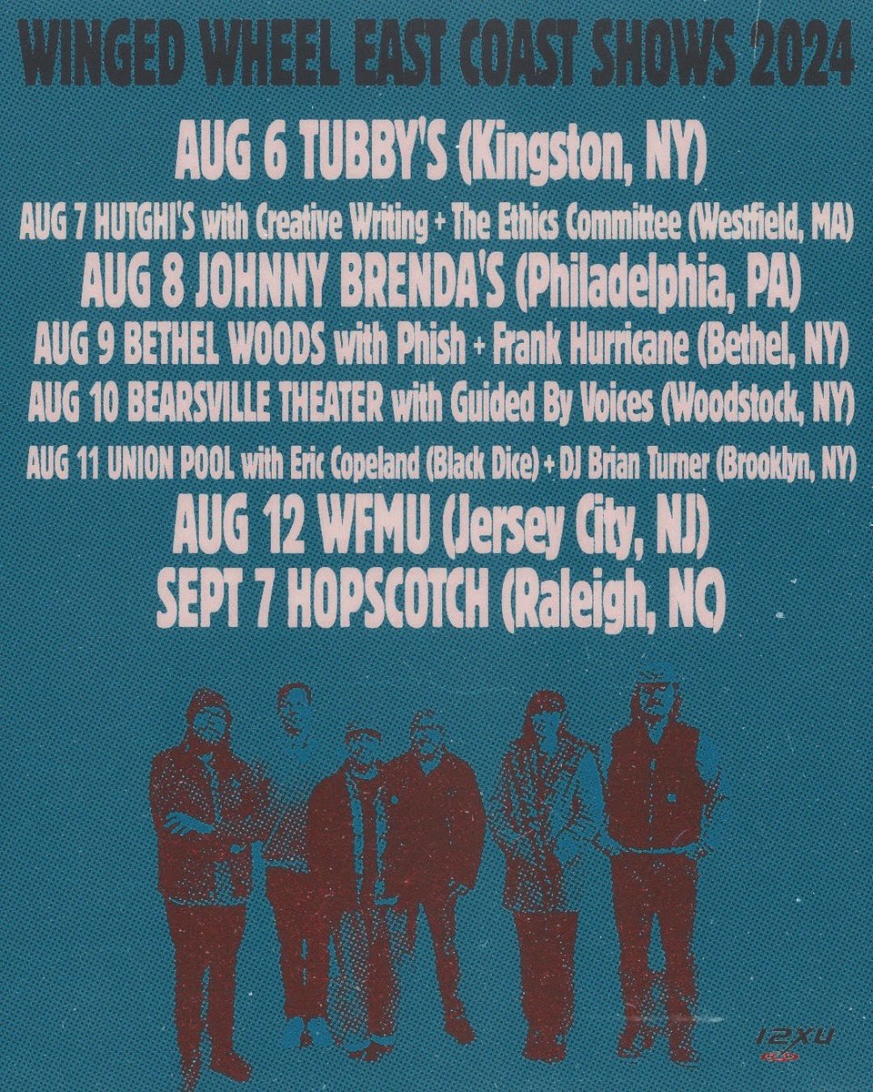Steve joins Winged Wheel on east coast dates in August (and Hopscotch) :