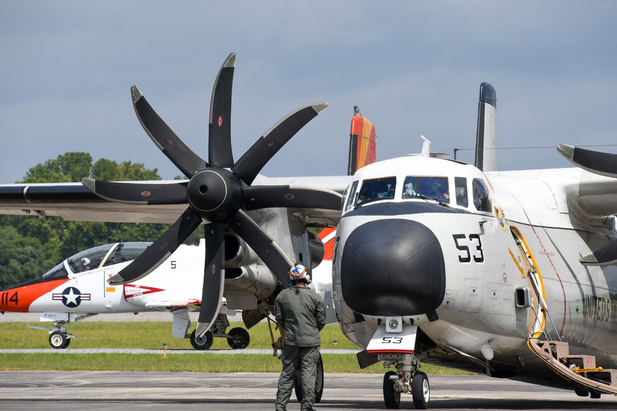 kmeiaviation's tweet photo. C-2 Greyhound at KMEI today https://t.co/GsXyPe0pso